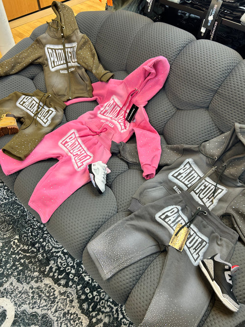 Kids rhinestone jumpsuits